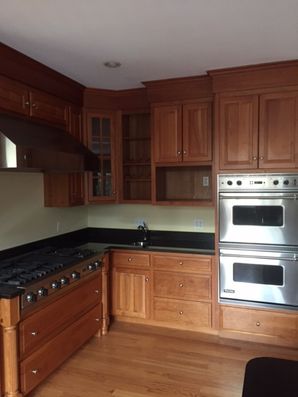 Before & After Cabinet Refinishing in Billerica, MA (1)